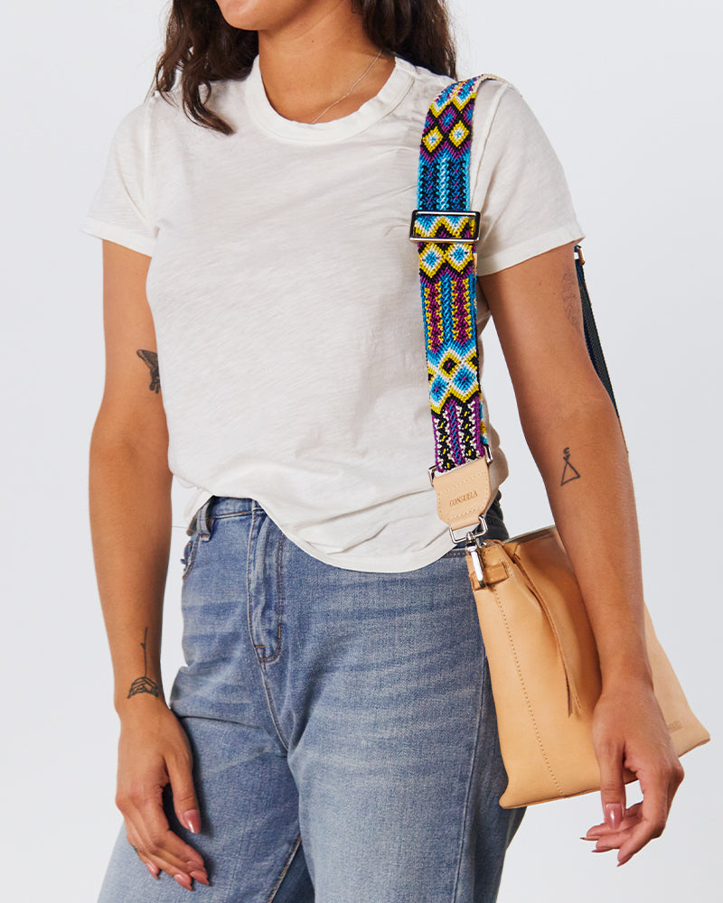Consuela Bag Strap - Blueberry Woven Crossbody
