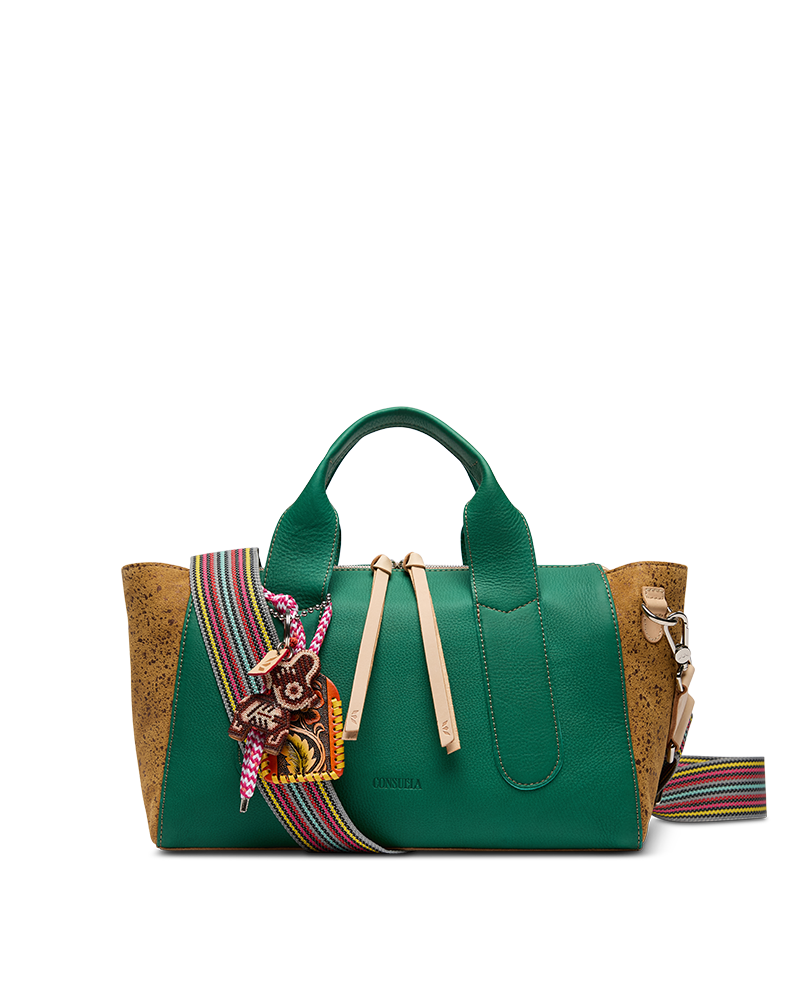 Consuela Crossbody Bag - Teal City Satchel