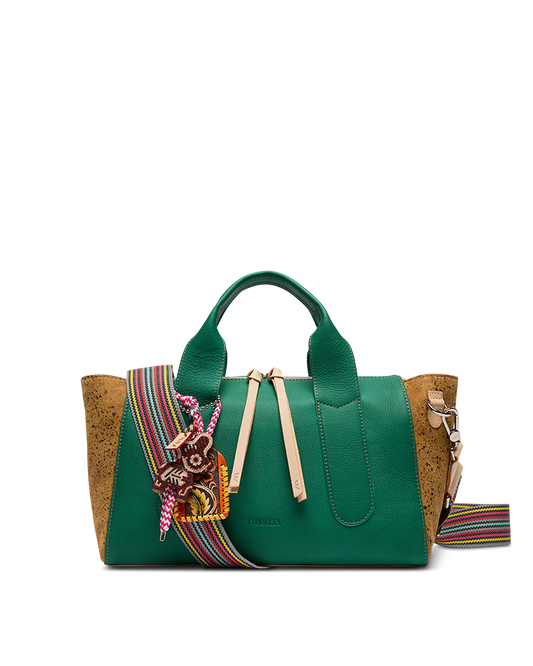 Consuela Crossbody Bag - Teal City Satchel