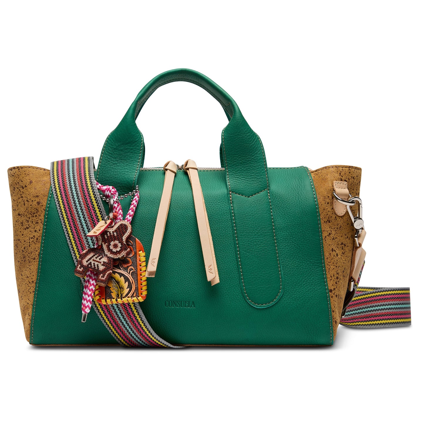 Consuela Crossbody Bag - Teal City Satchel