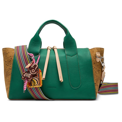 Consuela Crossbody Bag - Teal City Satchel