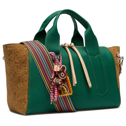 Consuela Crossbody Bag - Teal City Satchel