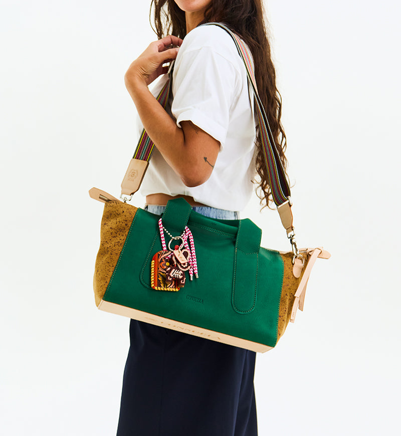 Consuela Crossbody Bag - Teal City Satchel