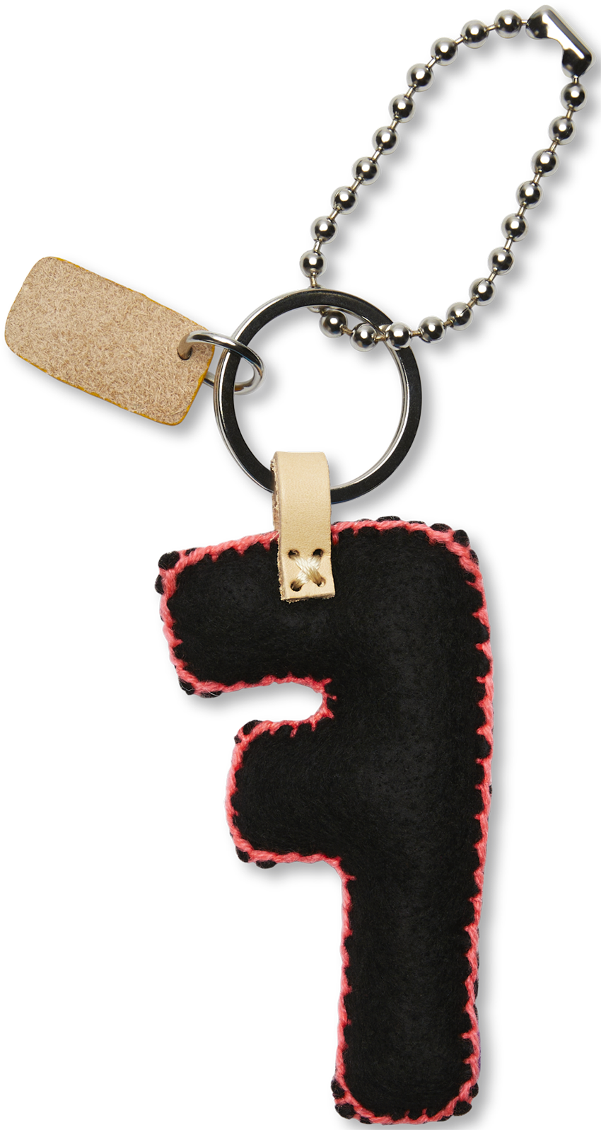 Consuela Bag Charm - Black Felt Alphabet