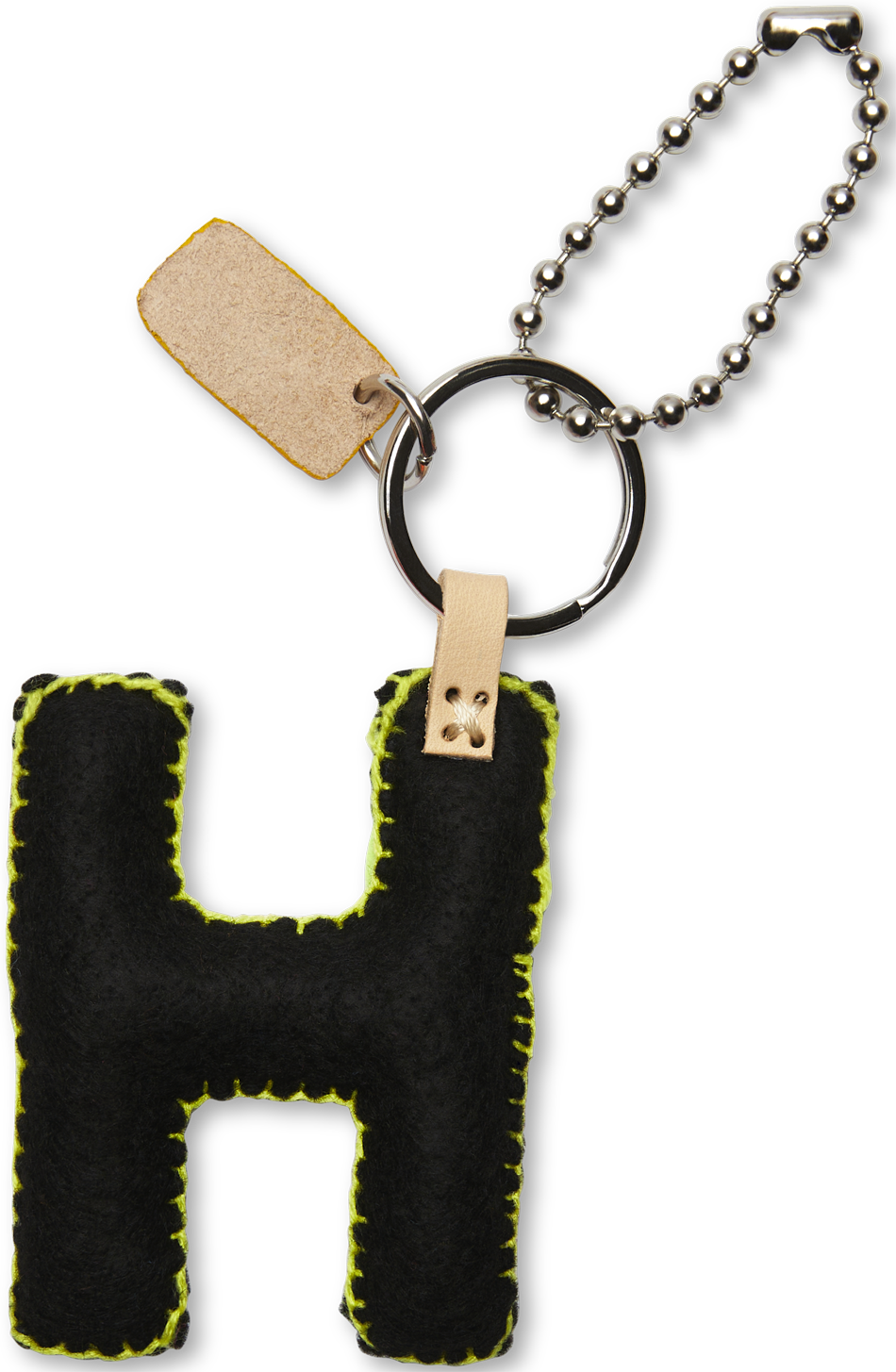 Consuela Bag Charm - Black Felt Alphabet