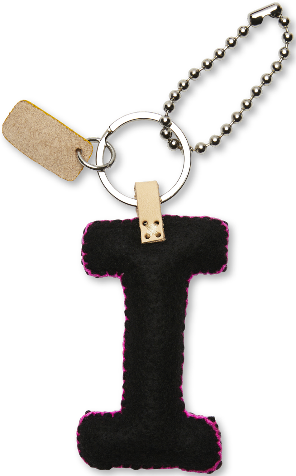 Consuela Bag Charm - Black Felt Alphabet