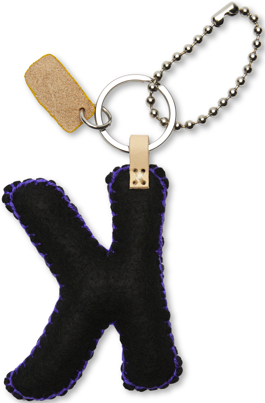 Consuela Bag Charm - Black Felt Alphabet