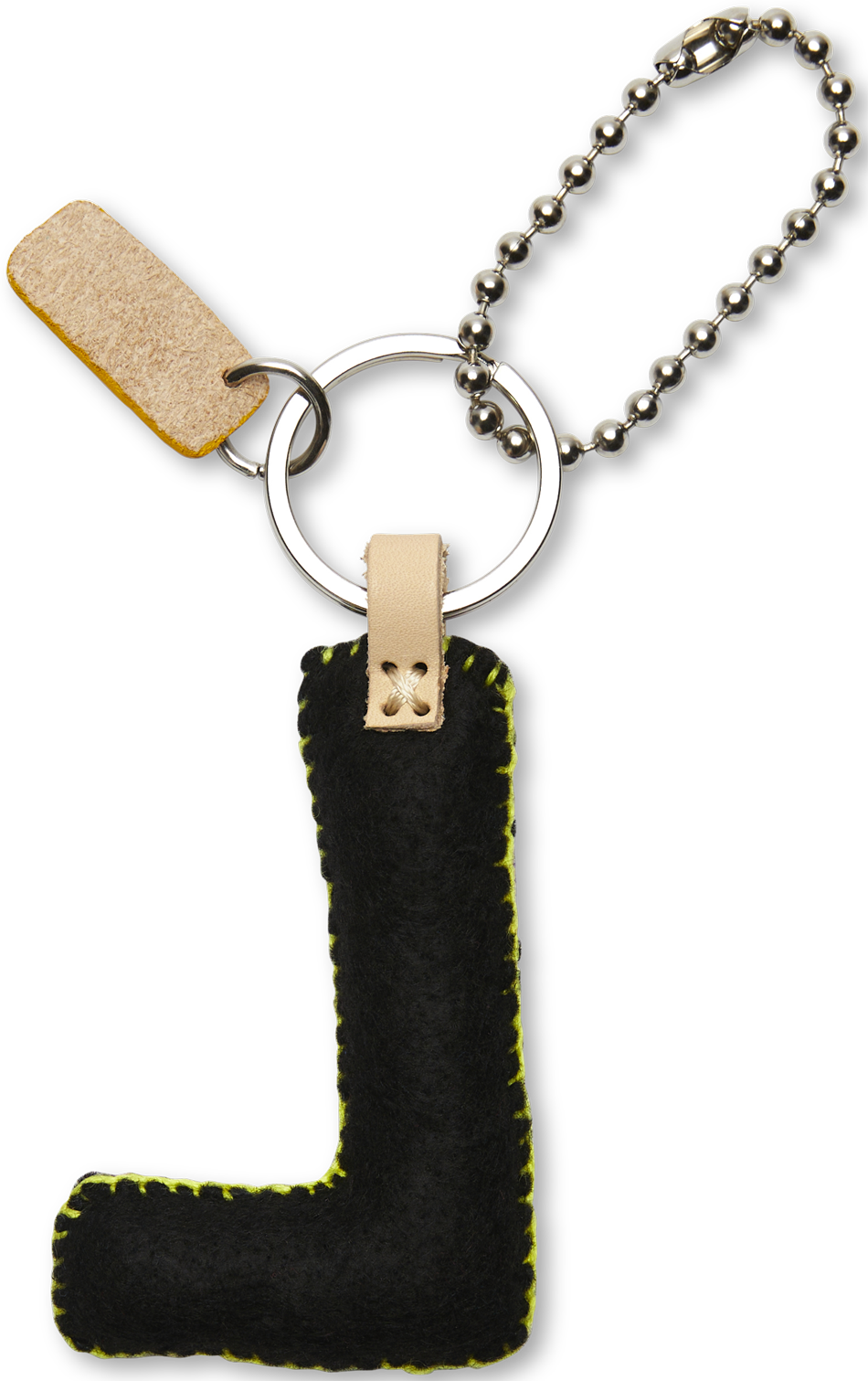 Consuela Bag Charm - Black Felt Alphabet