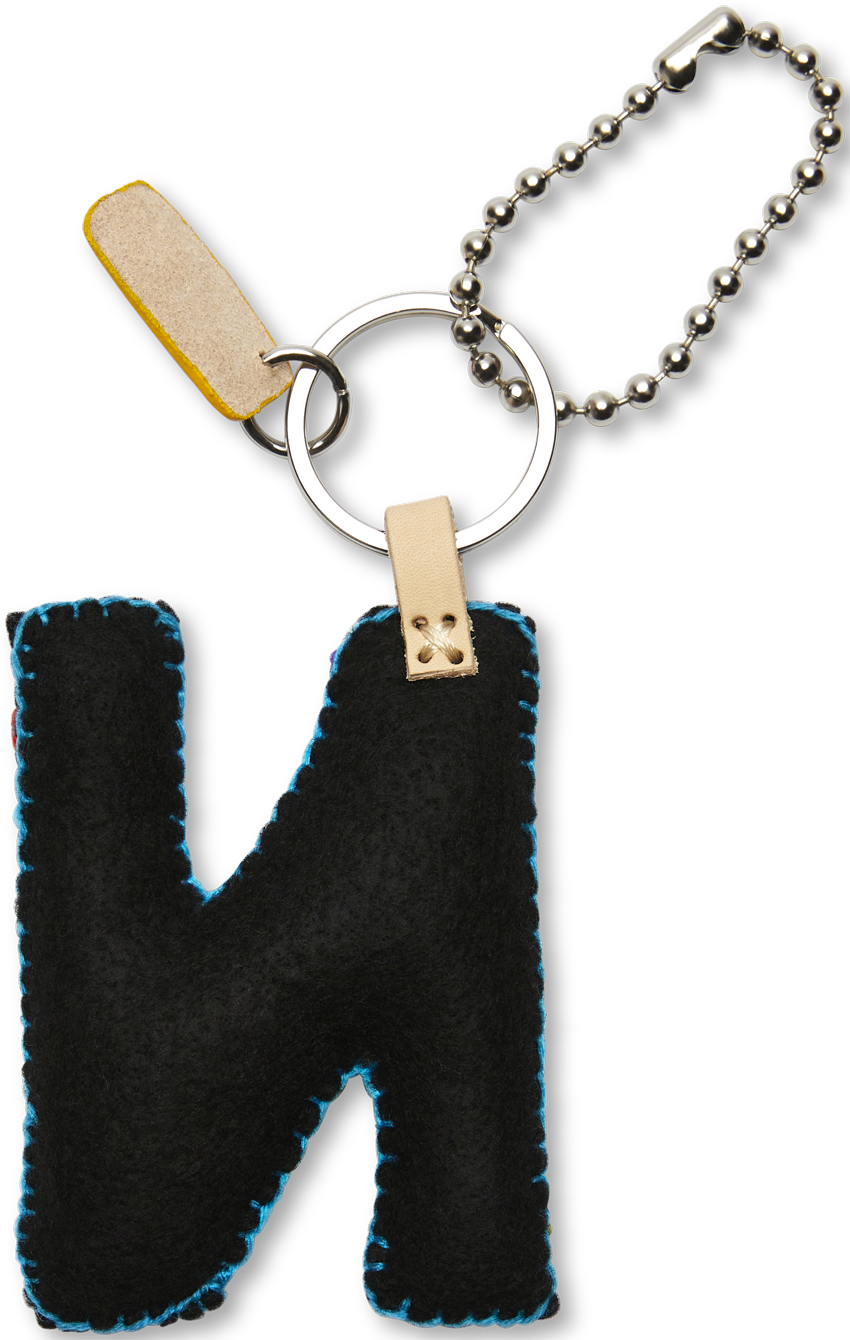 Consuela Bag Charm - Black Felt Alphabet
