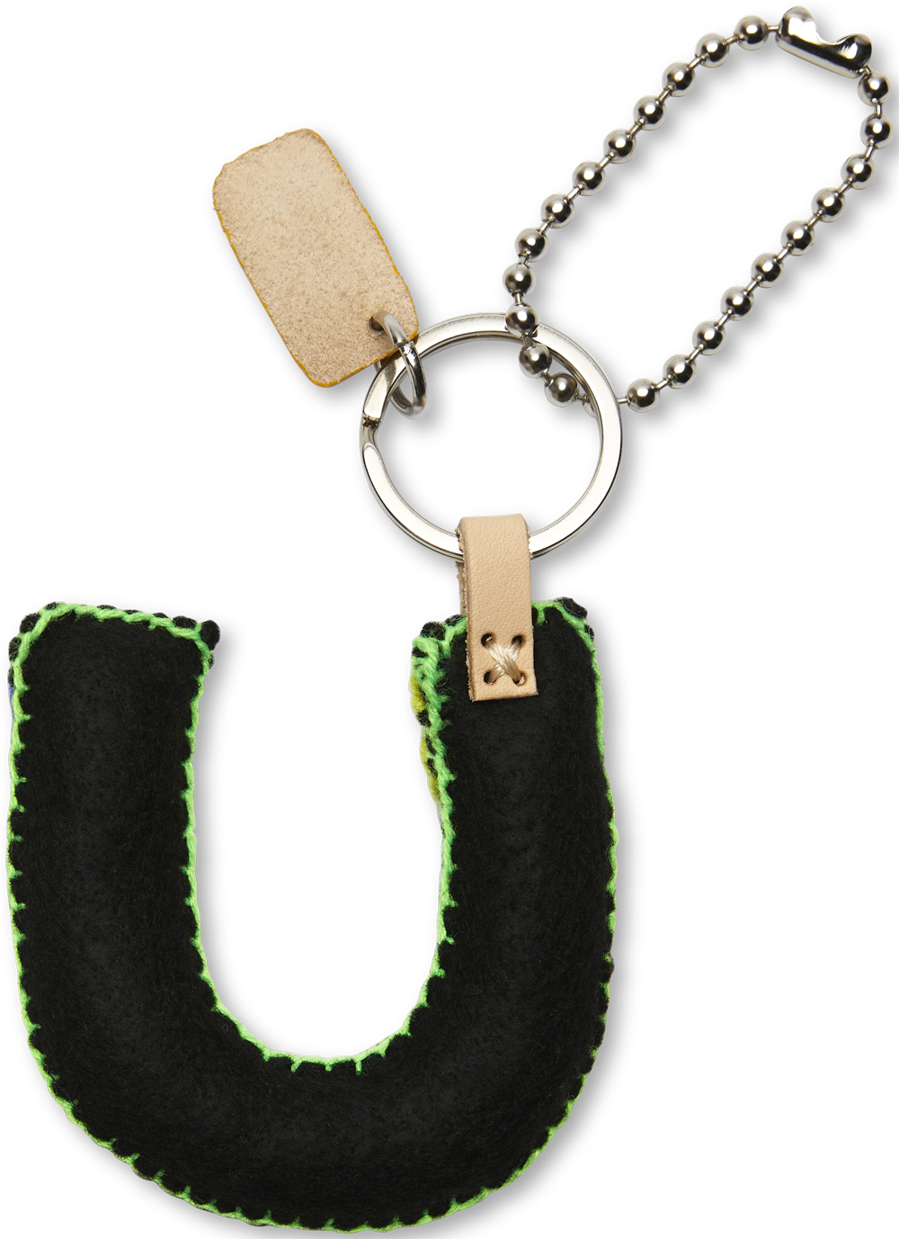Consuela Bag Charm - Black Felt Alphabet