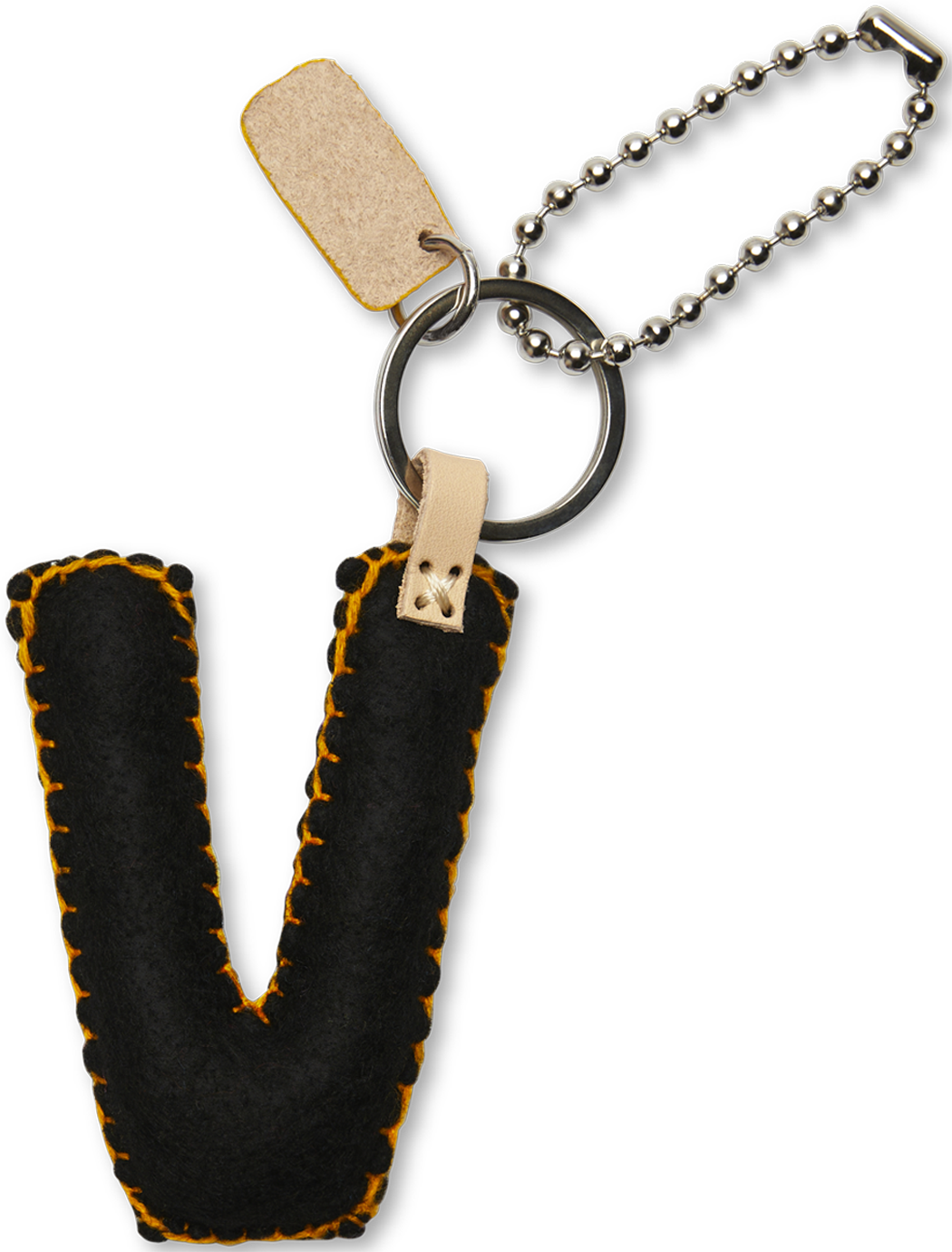 Consuela Bag Charm - Black Felt Alphabet