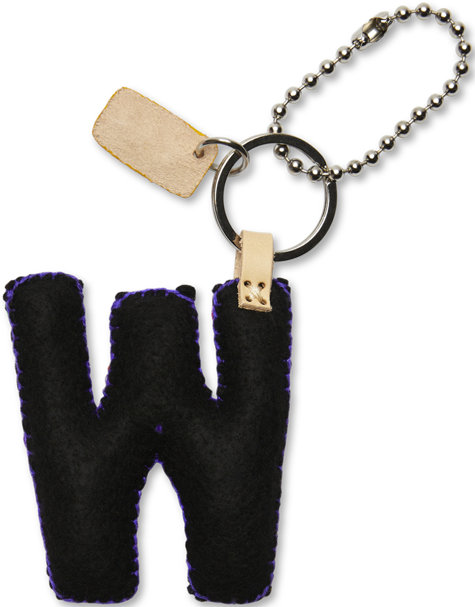 Consuela Bag Charm - Black Felt Alphabet