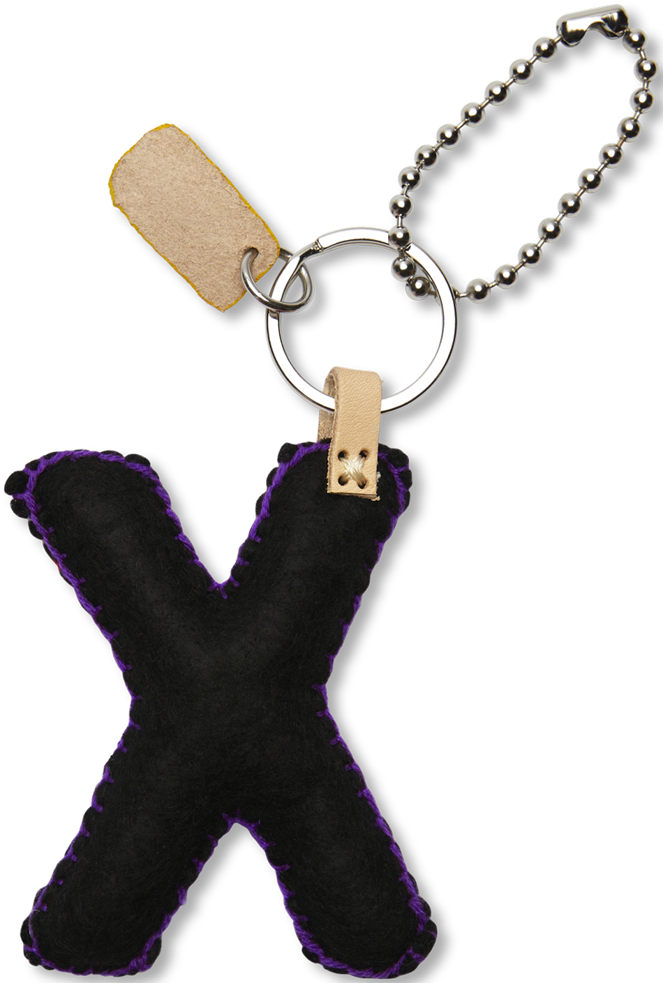 Consuela Bag Charm - Black Felt Alphabet