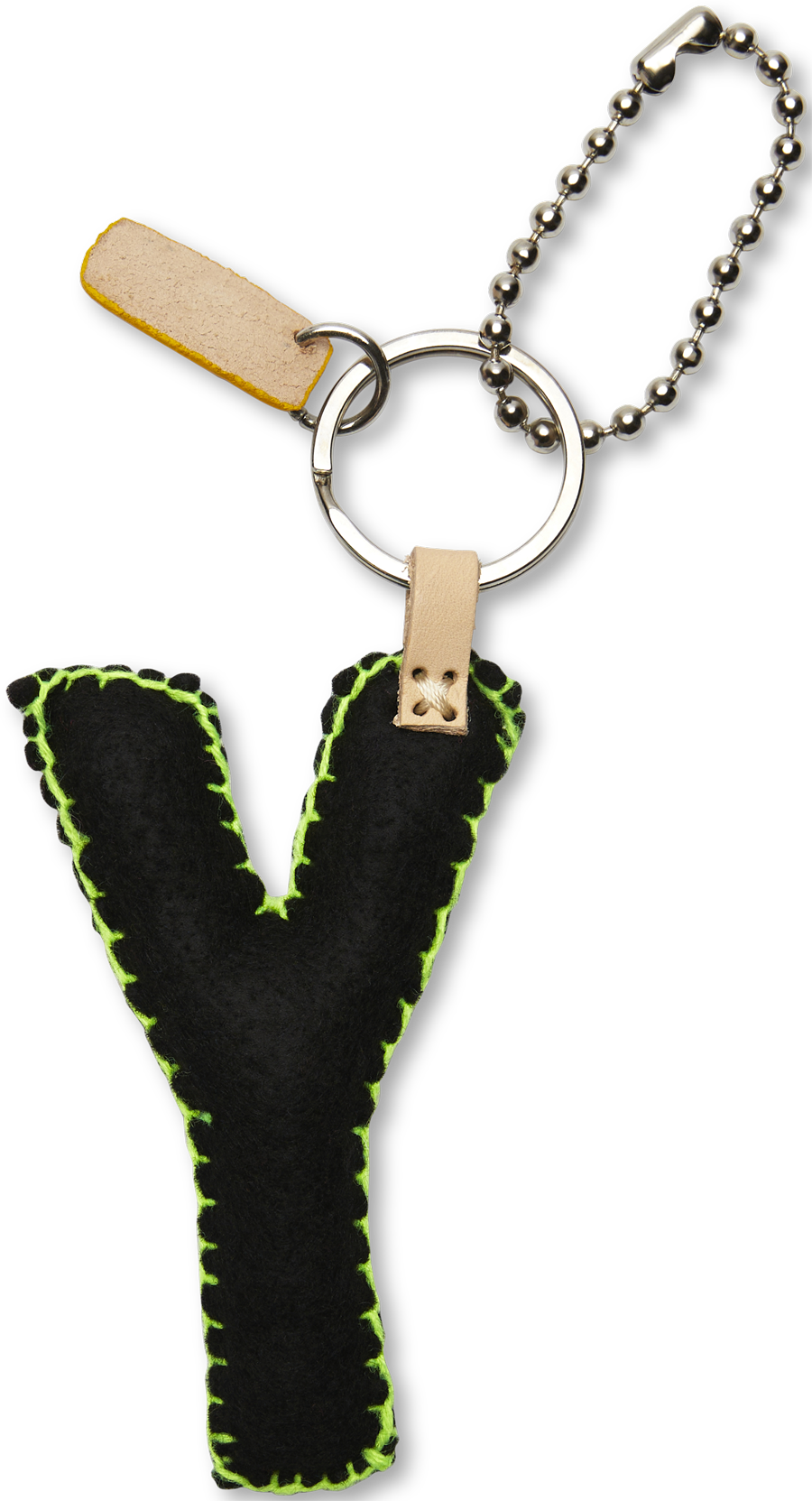 Consuela Bag Charm - Black Felt Alphabet