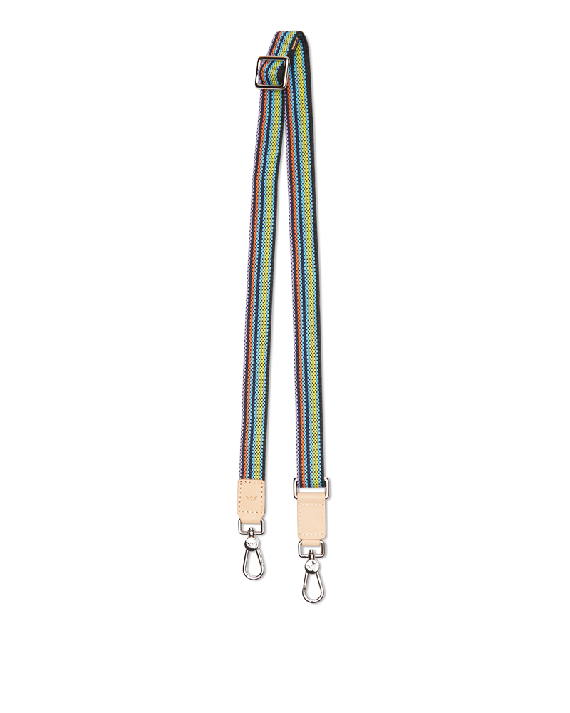Consuela Black Slim Webbing Crossbody Strap
 – Consuela