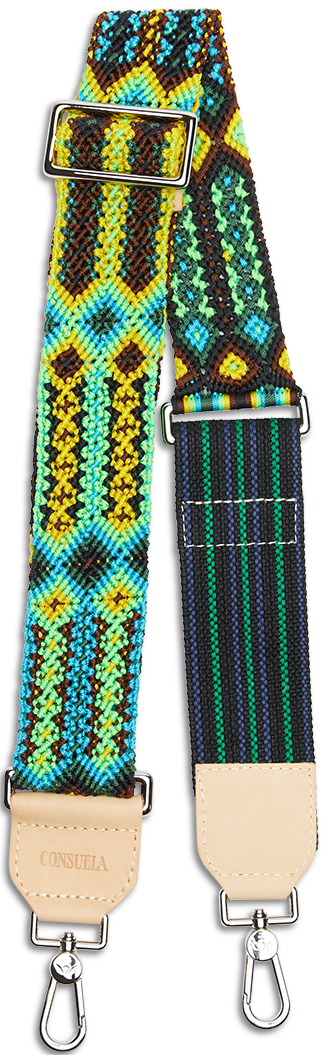 Consuela Bag Strap - Kiwi Woven Crossbody