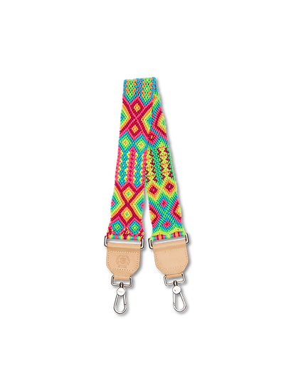 Consuela Bag Strap - Mai Tai Wide Woven Shoulder