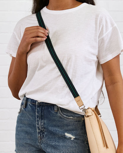 Consuela Bag Strap - Wintergreen Slim Webbing Crossbody