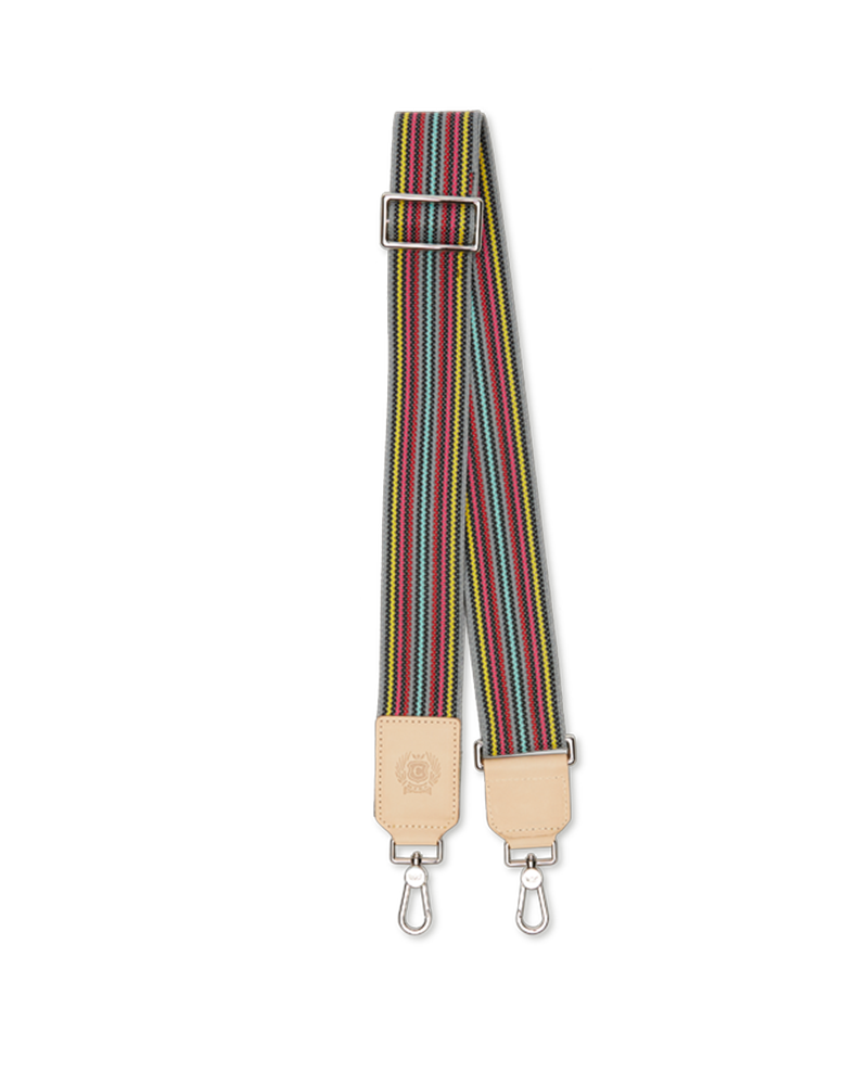 Consuela Grey Webbing Crossbody Strap
 – Consuela