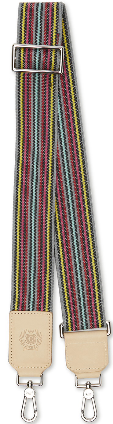 Consuela Grey Webbing Crossbody Strap
 – Consuela