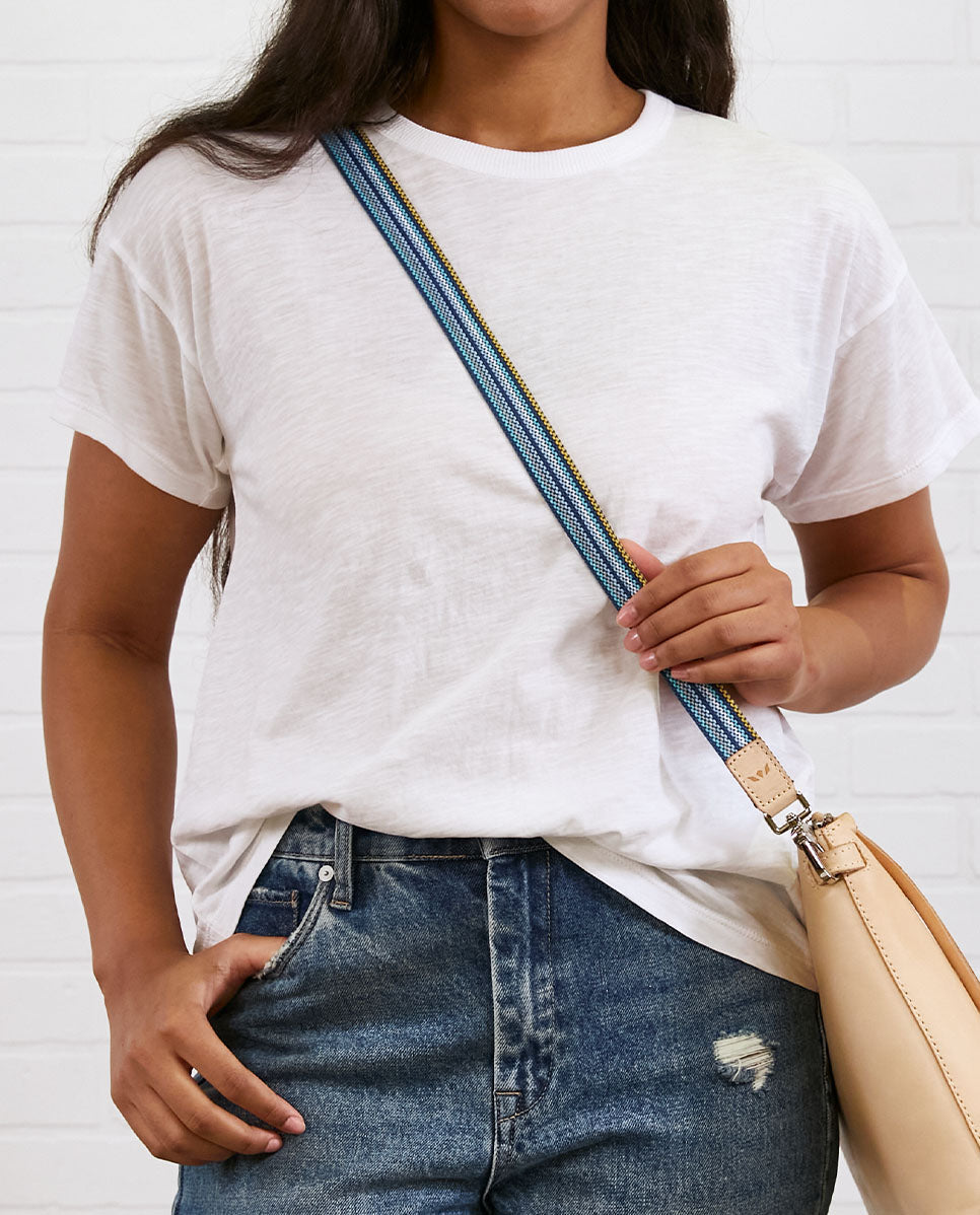 Consuela Bag Strap - Chambray Slim Webbing Crossbody