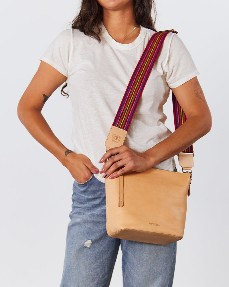 Consuela Pink Webbing Crossbody Strap
 – Consuela