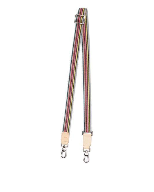 Consuela Grey Slim Webbing Crossbody Strap
 – Consuela