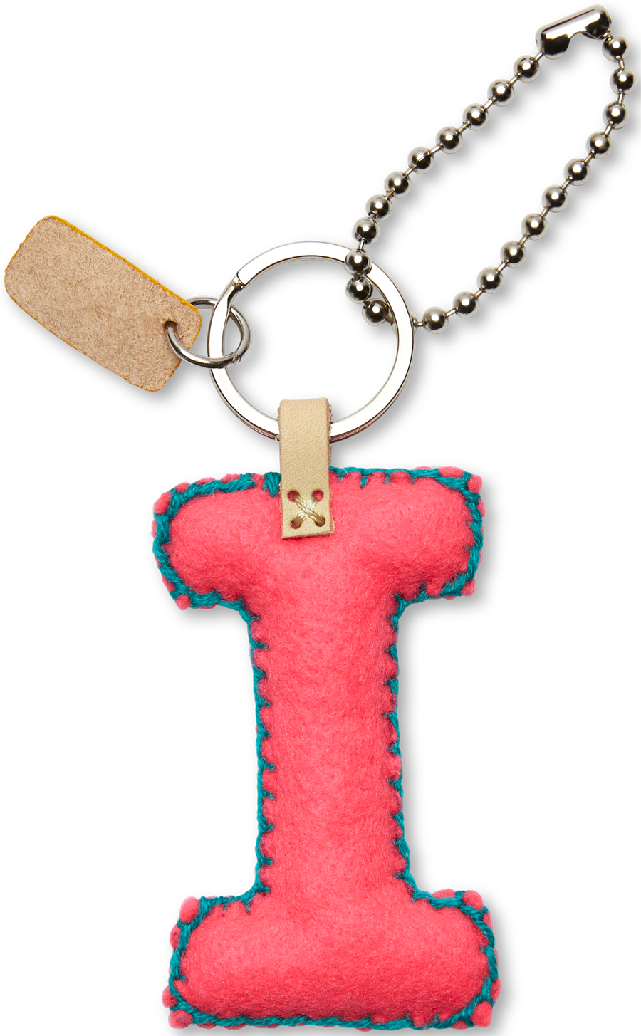 Consuela Bag Charm - Pink Felt Alphabet