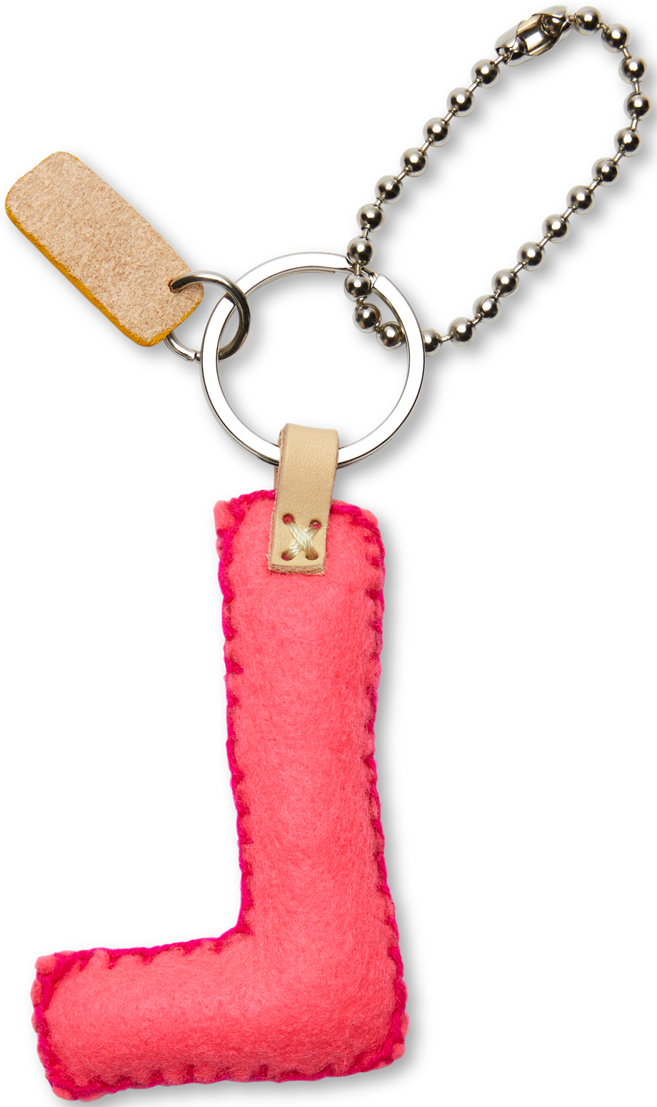 Consuela Bag Charm - Pink Felt Alphabet