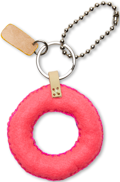 Consuela Bag Charm - Pink Felt Alphabet