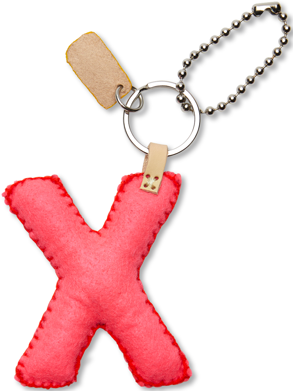 Consuela Bag Charm - Pink Felt Alphabet