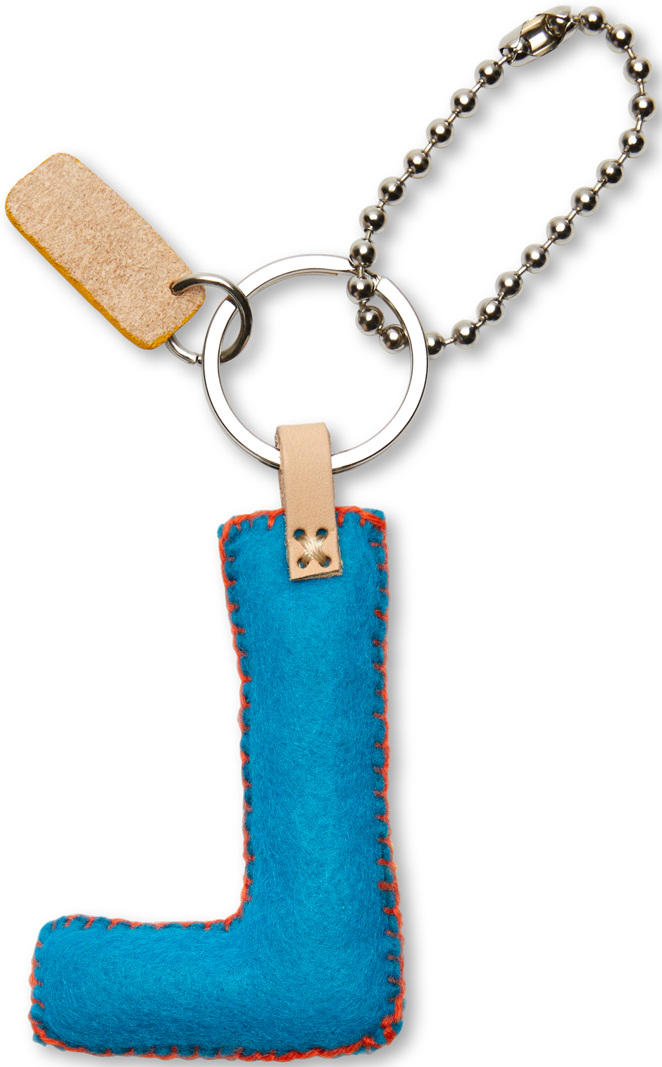 Consuela Bag Charm - Turquoise Felt Alphabet