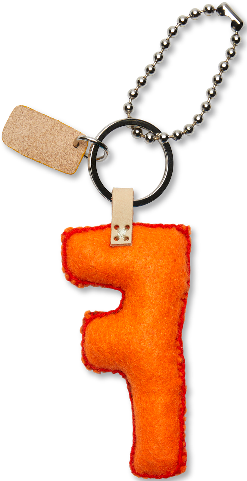 Consuela Bag Charm - Orange Felt Alphabet