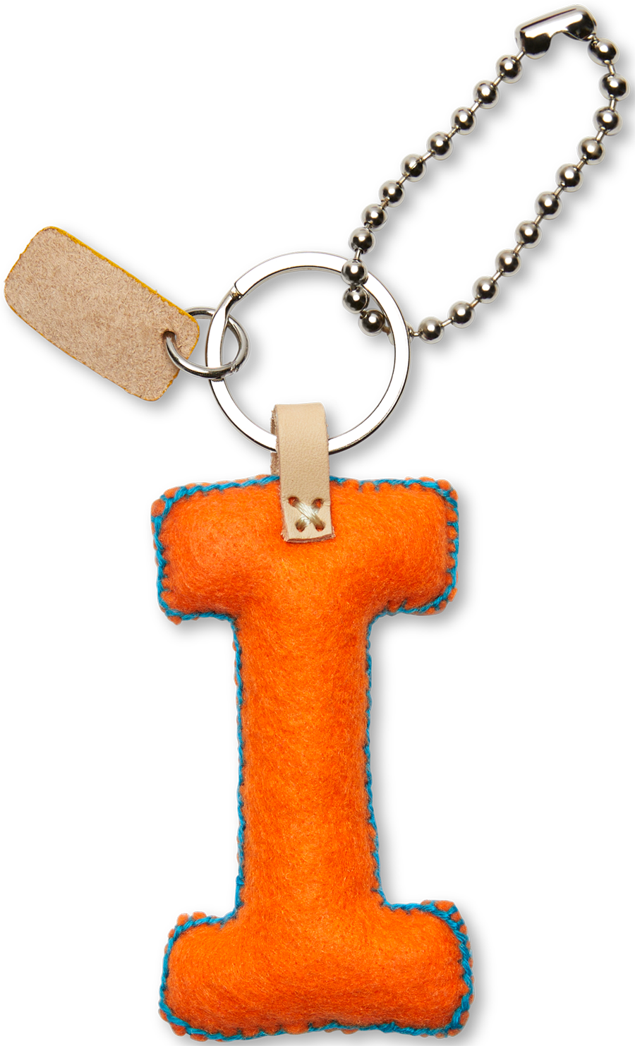Consuela Bag Charm - Orange Felt Alphabet