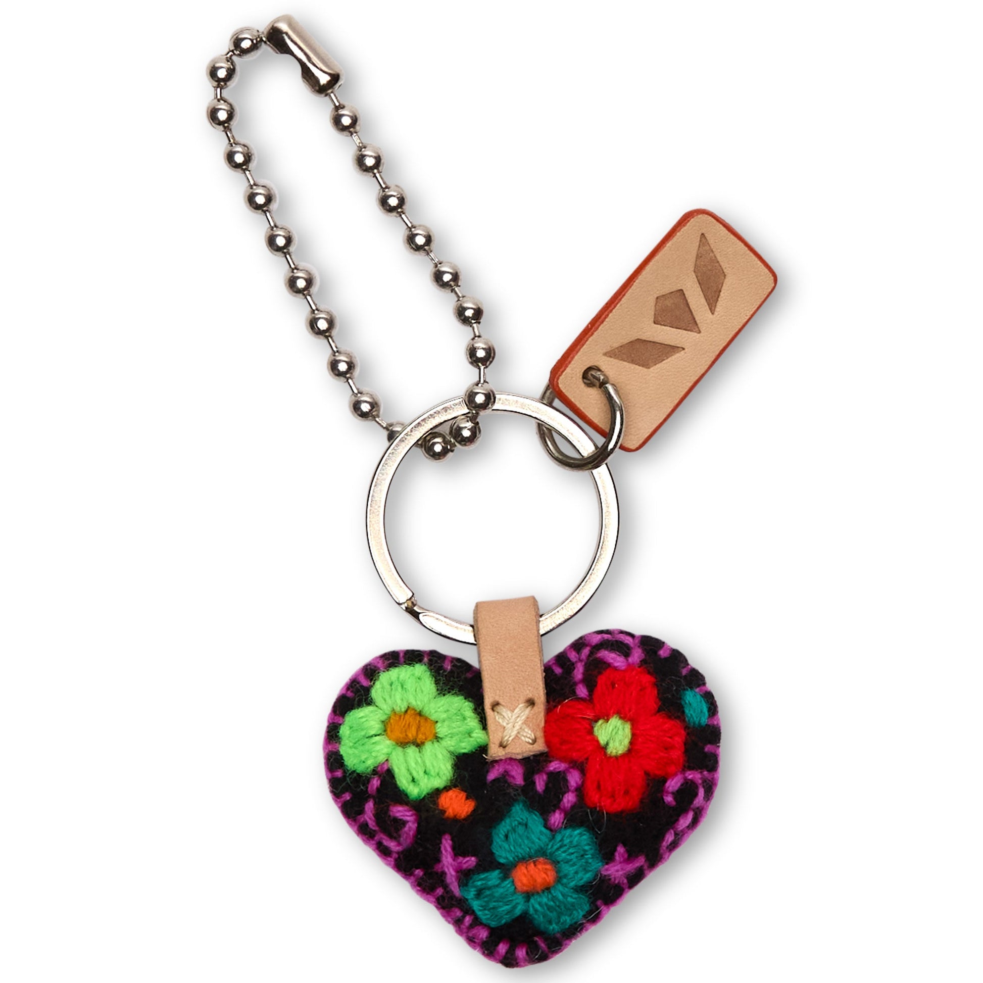 Consuela Bag Charm - Corazon Chico Black
