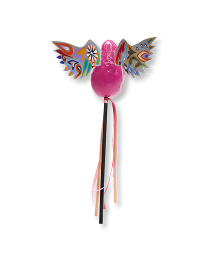 Consuela Gift - Silver Swirly Winged Avocado Shaker