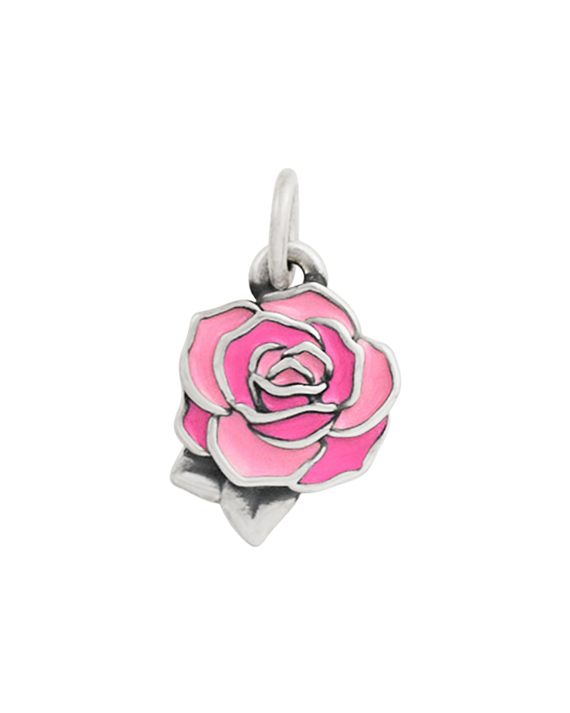 Consuela Enamel Consuela Pink Rose Charm