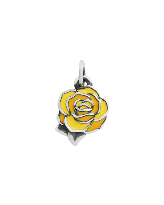 Consuela Enamel Consuela Yellow Rose Charm