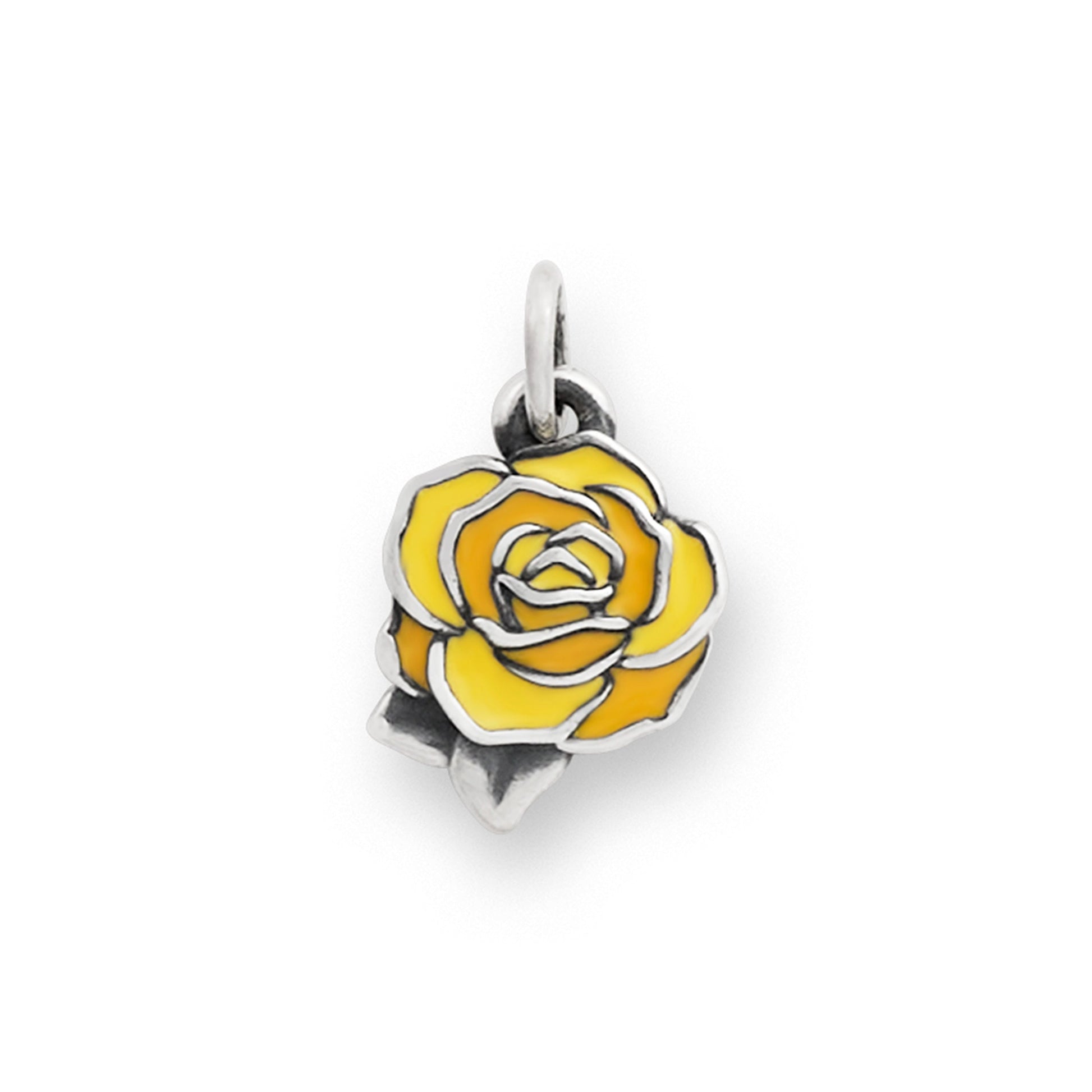 Consuela Enamel Consuela Yellow Rose Charm