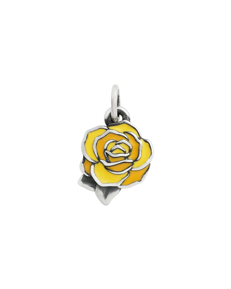 Consuela Enamel Consuela Yellow Rose Charm