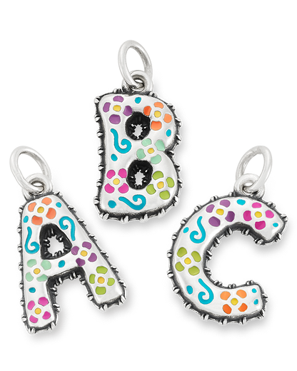 Consuela Enamel Consuela Floral Initial Charm