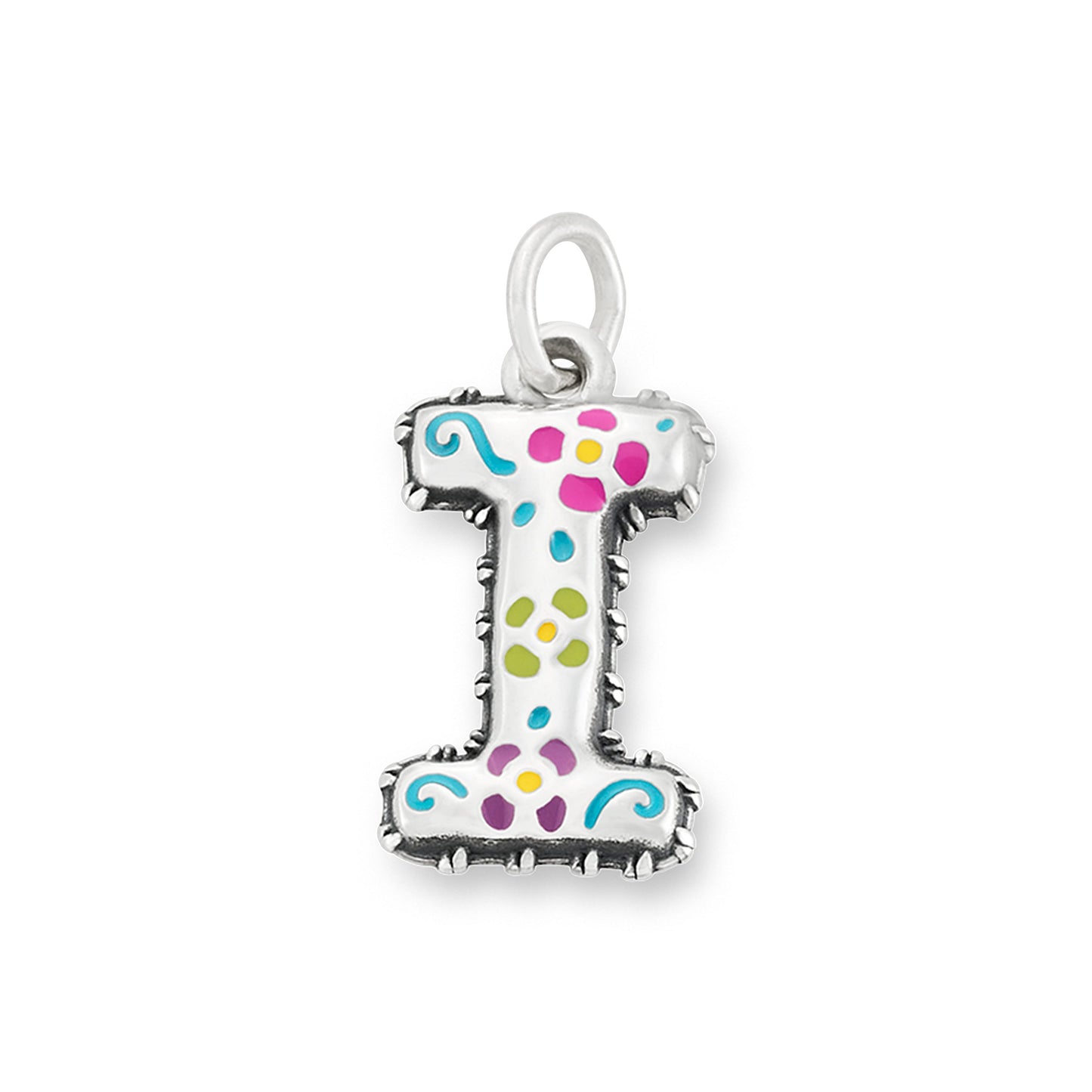 Consuela Enamel Consuela Floral Initial Charm
