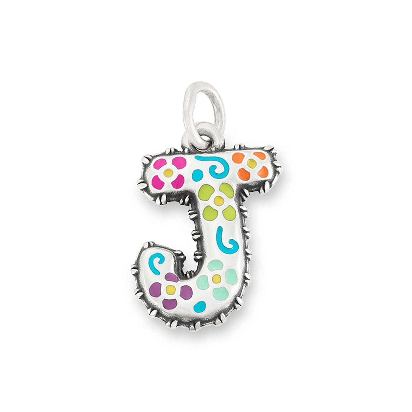 Consuela Enamel Consuela Floral Initial Charm
