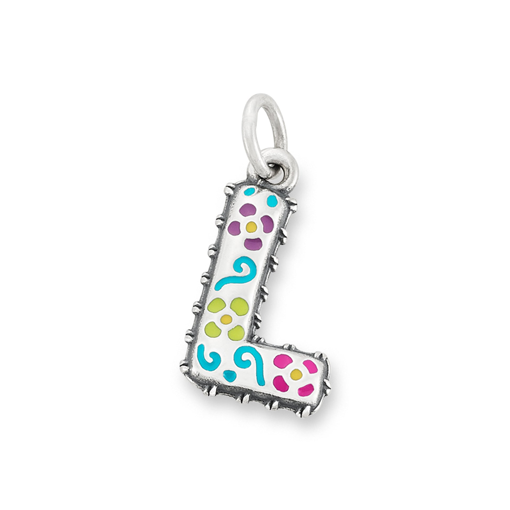 Consuela Enamel Consuela Floral Initial Charm
