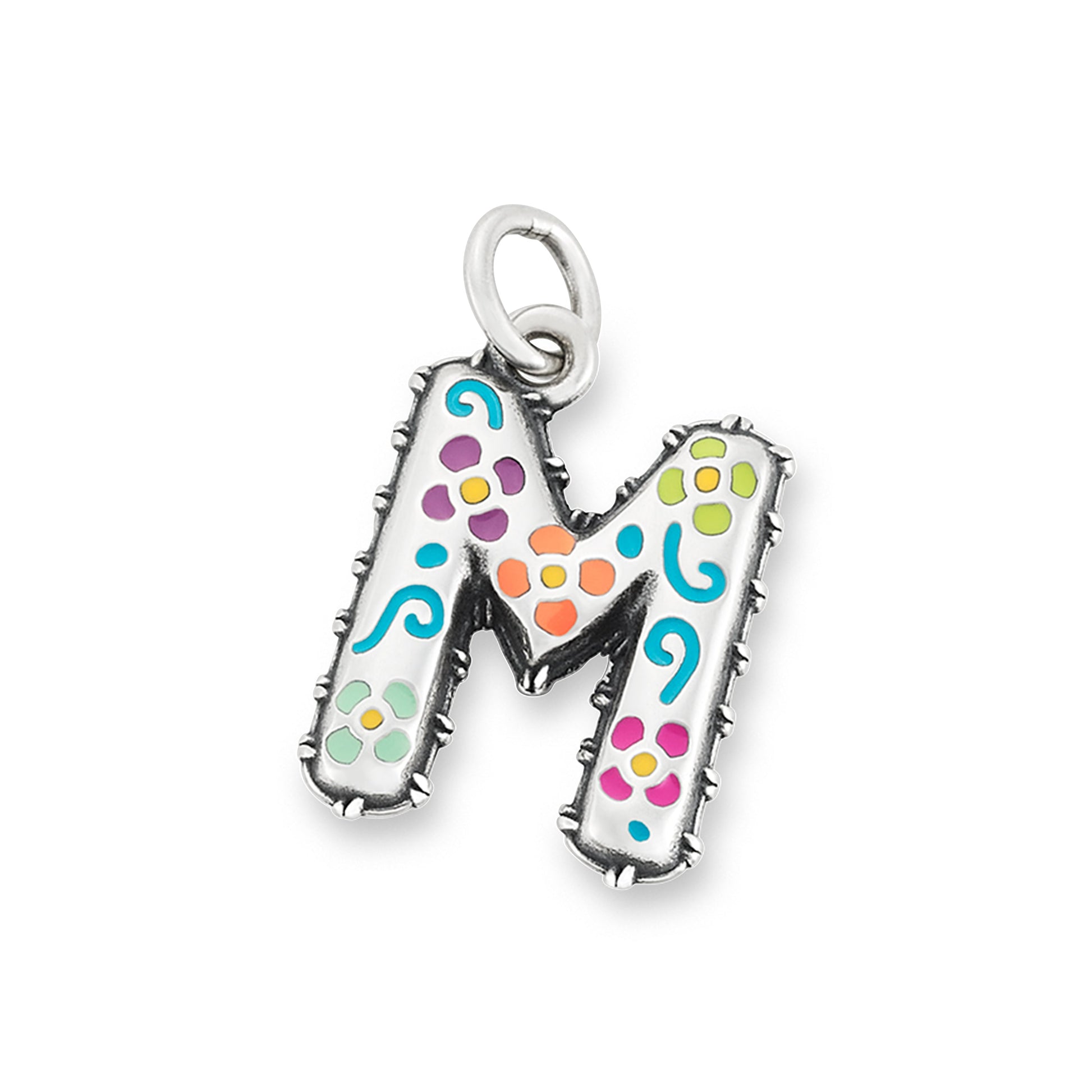 Consuela Enamel Consuela Floral Initial Charm