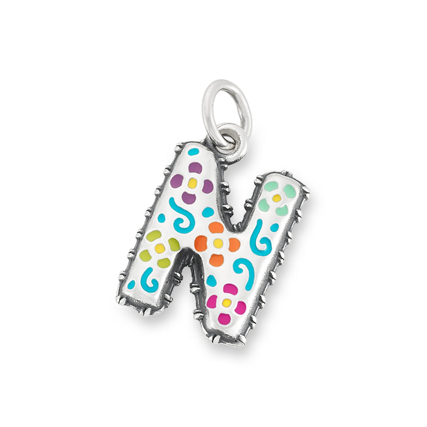 Consuela Enamel Consuela Floral Initial Charm