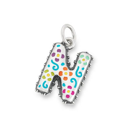 Consuela Enamel Consuela Floral Initial Charm