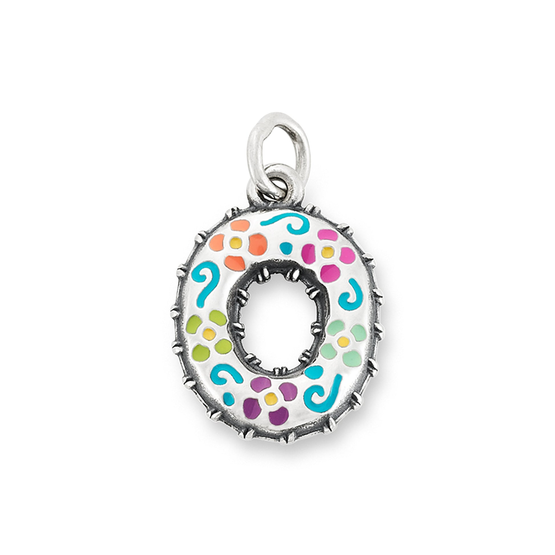 Consuela Enamel Consuela Floral Initial Charm