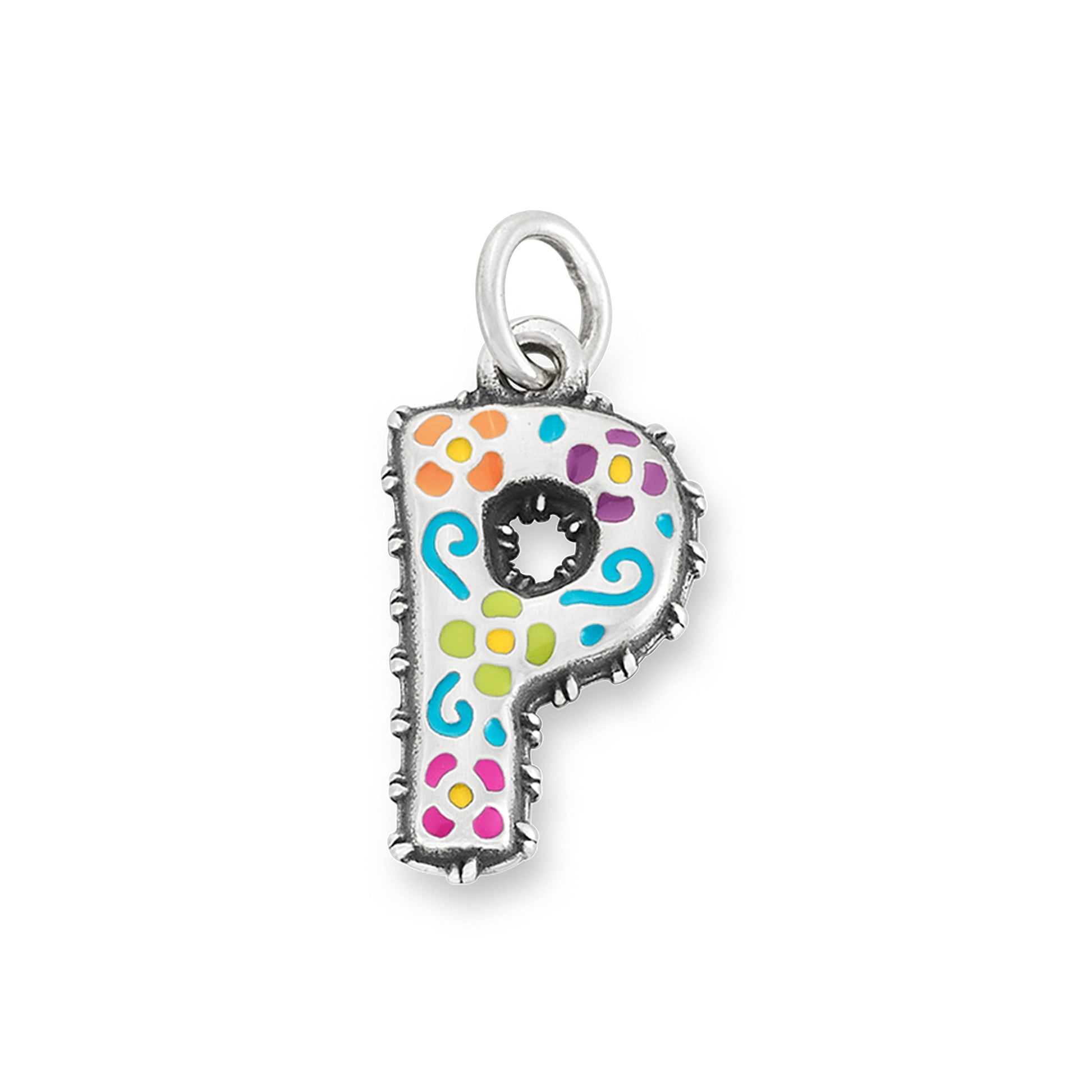 Consuela Enamel Consuela Floral Initial Charm
