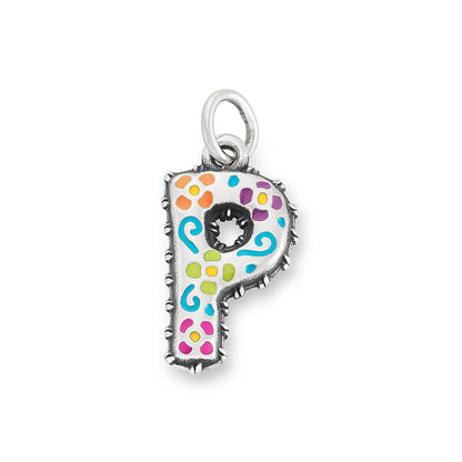 Consuela Enamel Consuela Floral Initial Charm